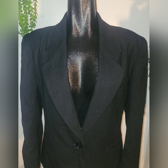 JH Collectibles Black Wool Blazer - Picture 1 of 7